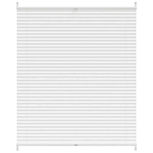 Verdunklungsplissee 100x125 cm Weiß