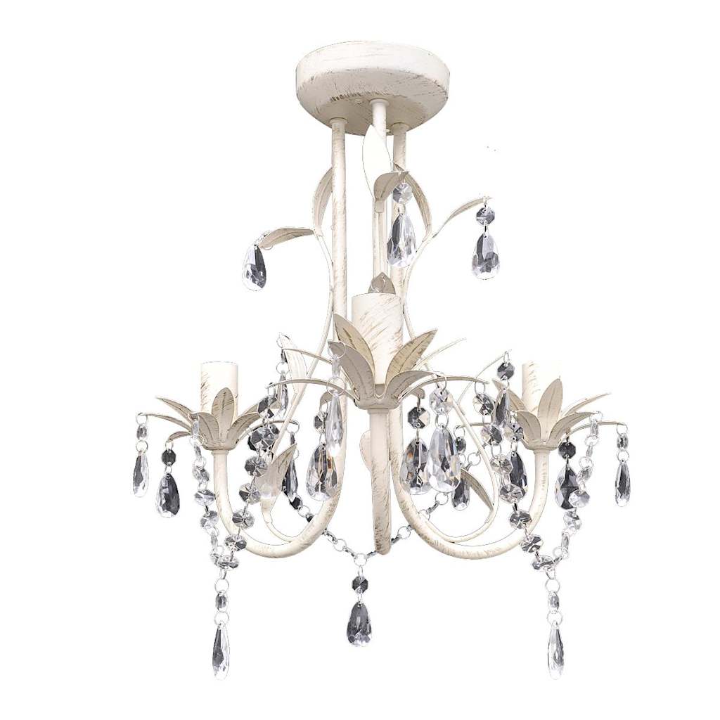 Lysekrone pendel lys krystal lampe lysekrone lys hvid