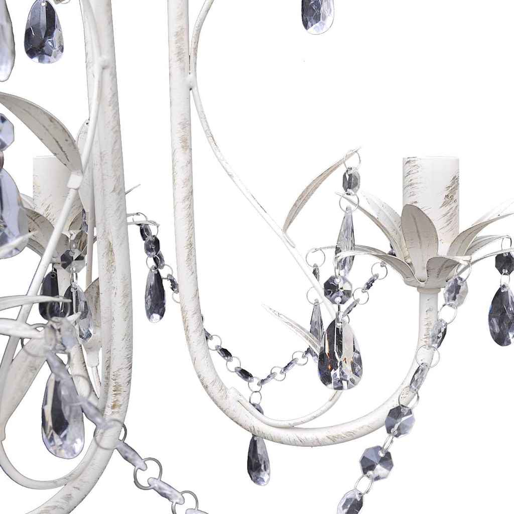 Lysekrone pendel lys krystal lampe lysekrone lys hvid