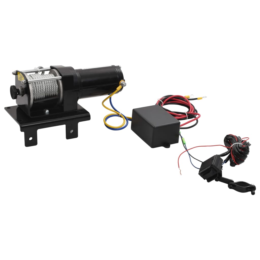 El-kabelspil + monteringsplade rulleføring 1360 kg 12V