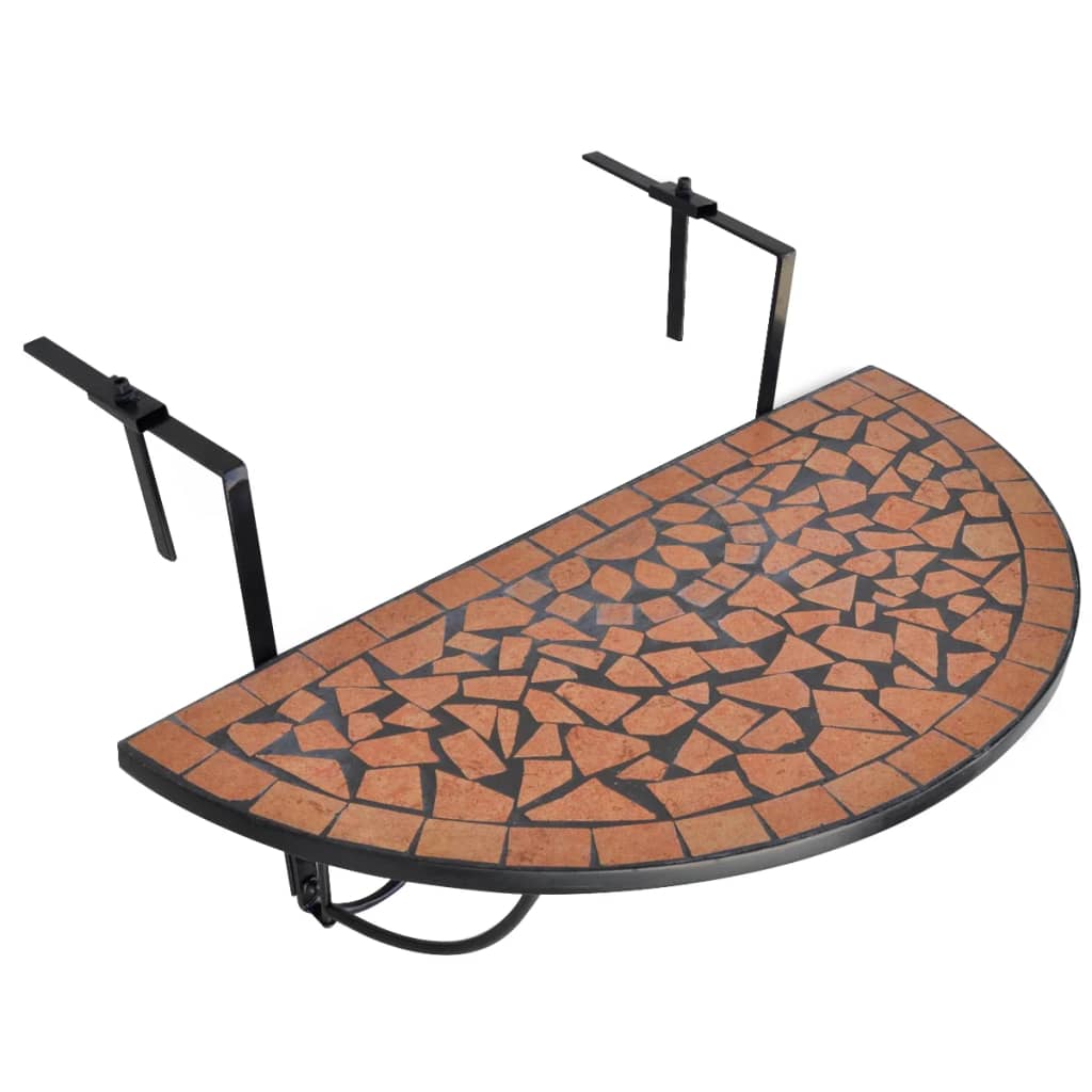 Balkon Hængebord Mosaik Terracotta