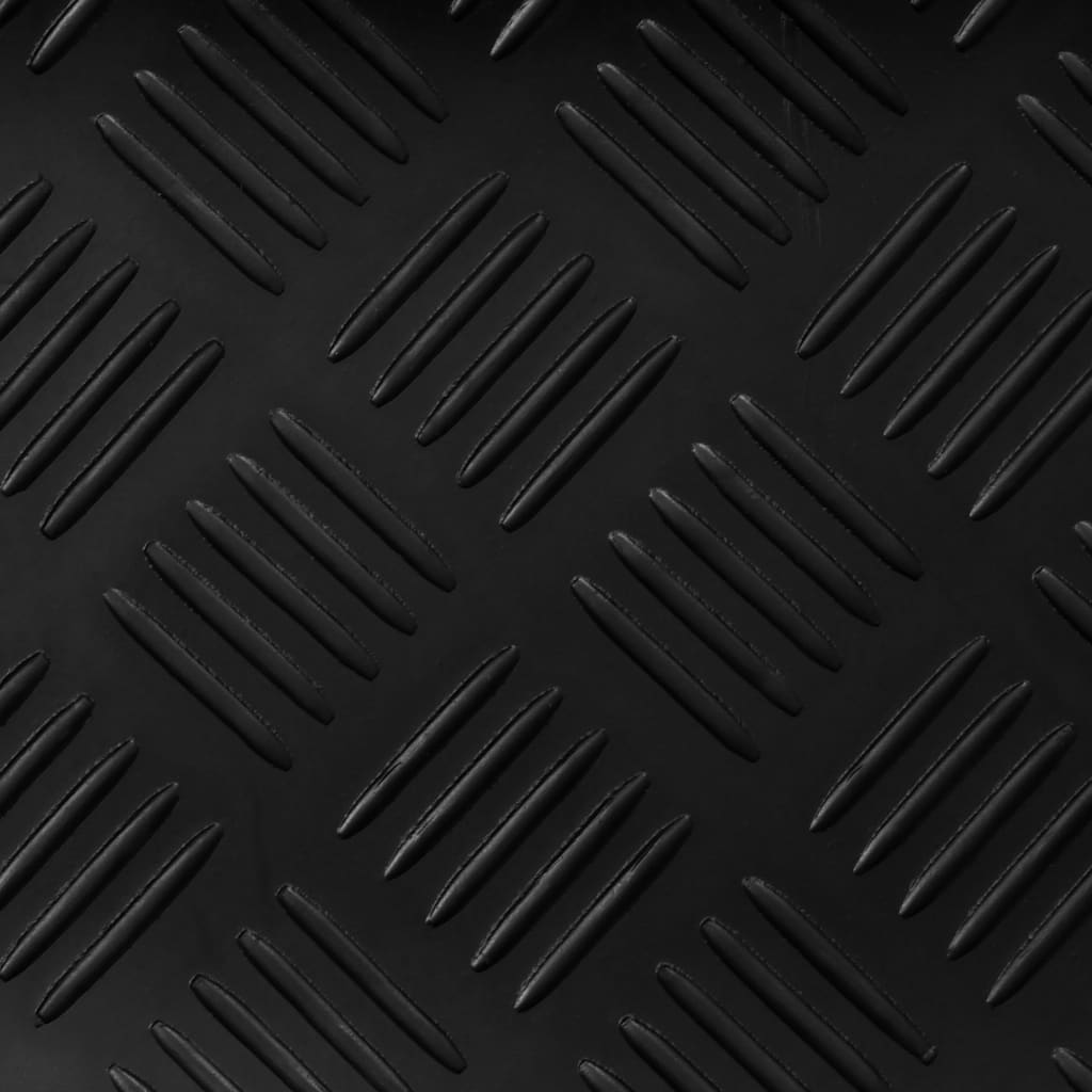 Gummimåtte Anti-Slip 2 x 1 m Ternet pladedesign
