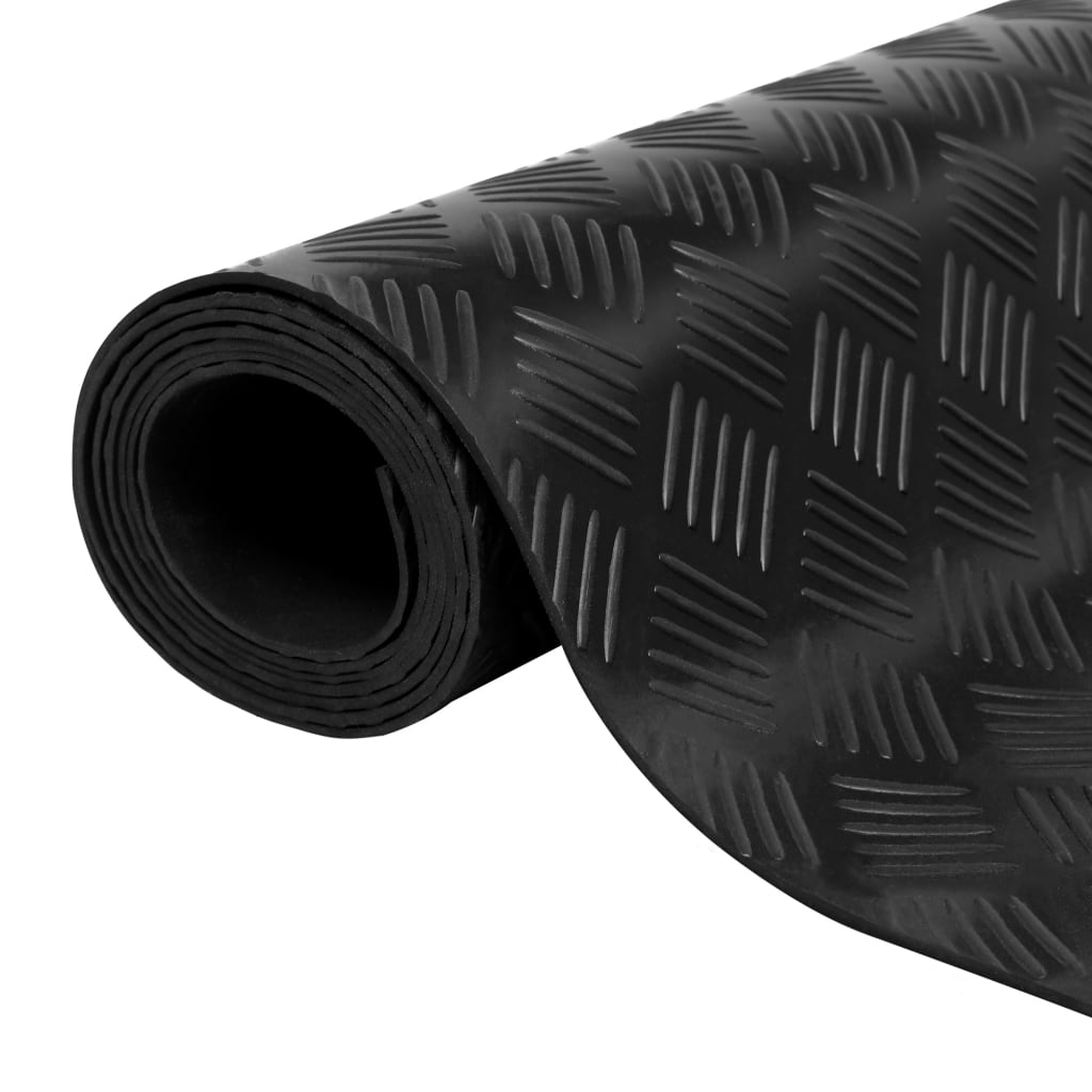 Gummimåtte Anti-Slip 5 x 1 m Ternet pladedesign