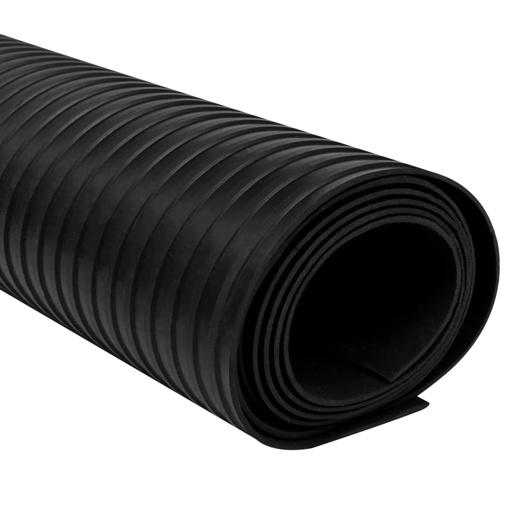 Gummimåtte Anti-Slip 2 x 1 m Bred Rib
