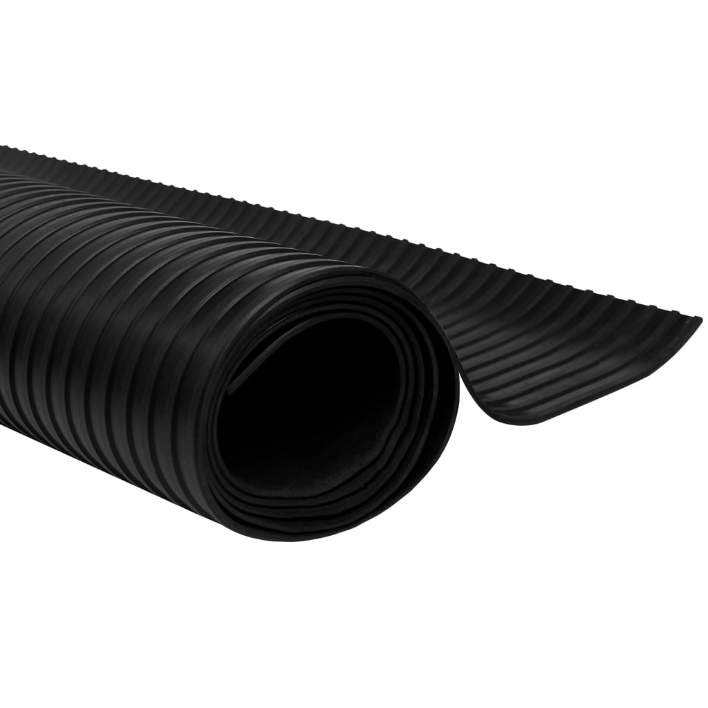 Gummimåtte Anti-Slip 2 x 1 m Bred Rib