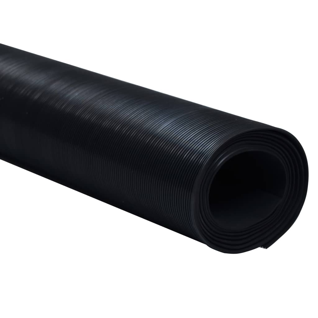 Gummimåtte Anti-Slip 2 x 1 m Ribbet