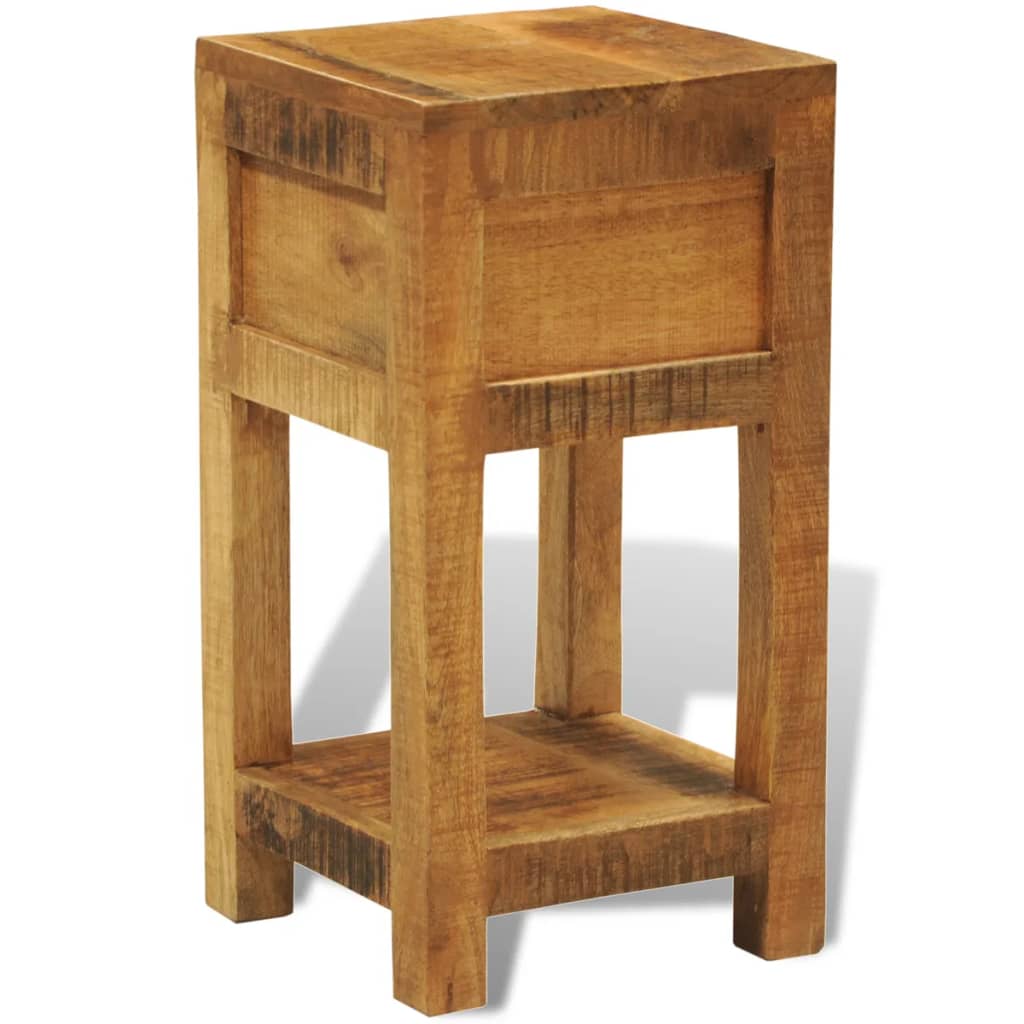 Nachttisch mit 1 Schublade Massivholz Mango