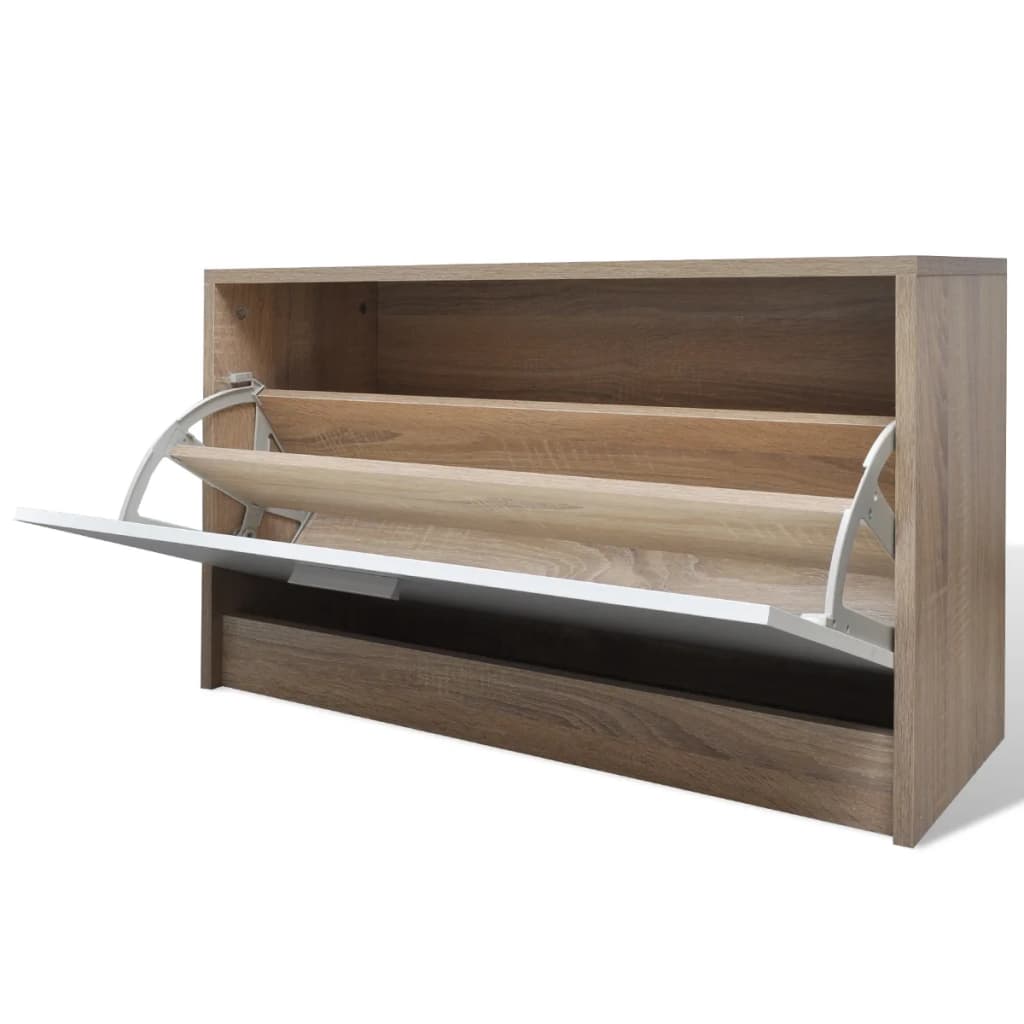 Garderobe Gang 3-i-1 Skoskab Skostativ Spejl