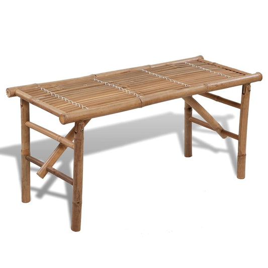 Havebænk foldbar 118 cm bambus