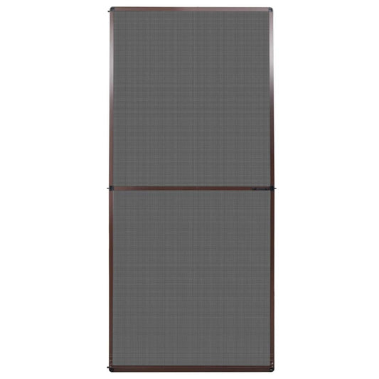 Insektenschutz mit Scharnieren für Türen 100x215 cm Braun