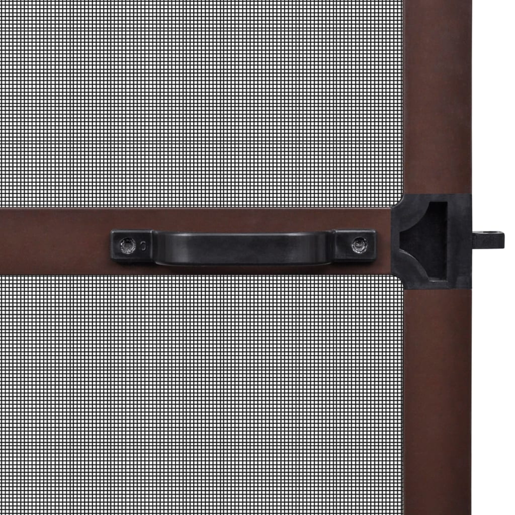 Insektenschutz mit Scharnieren für Türen 100x215 cm Braun