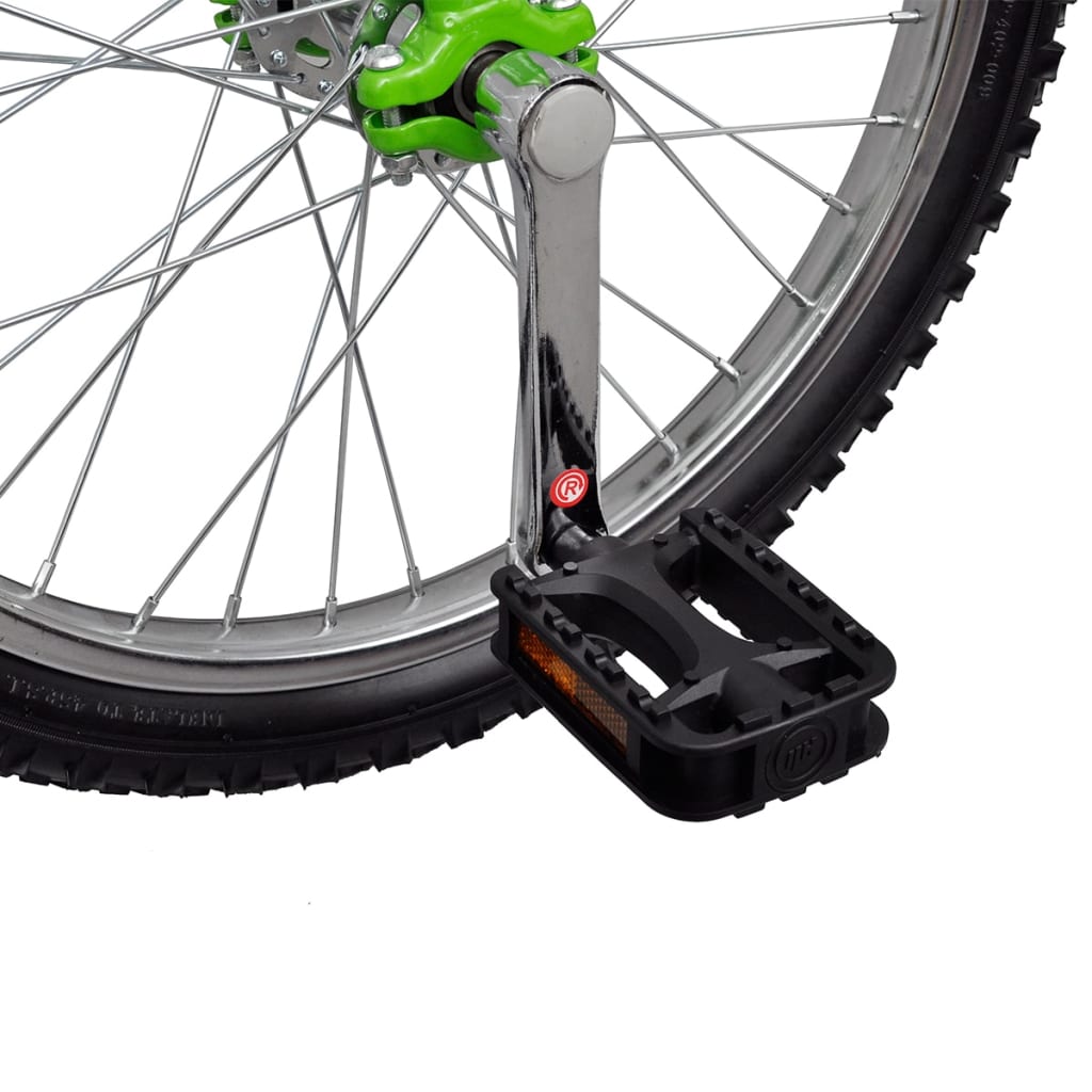Unicykel Justerbar Grøn 20 Tommer
