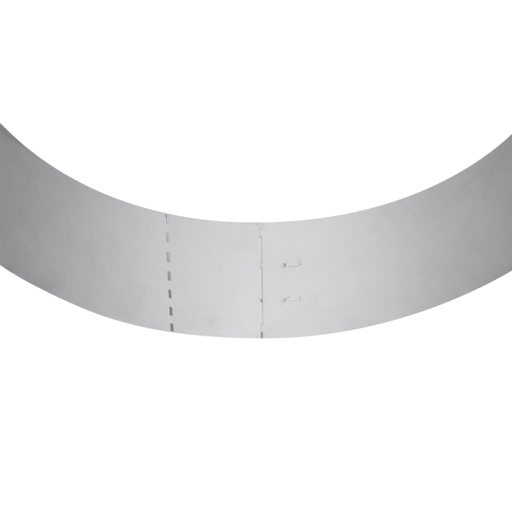 Flexible Rasenkante 10-er Set Verzinkter Stahl 100x14 cm