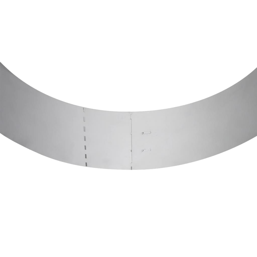 Flexible Rasenkante 15-er Set Verzinkter Stahl 100x14 cm