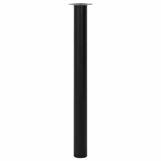 2 x Teleskopfuß Tischfuß Stützfuß Tischbein Schwarz 710 mm-1100 mm