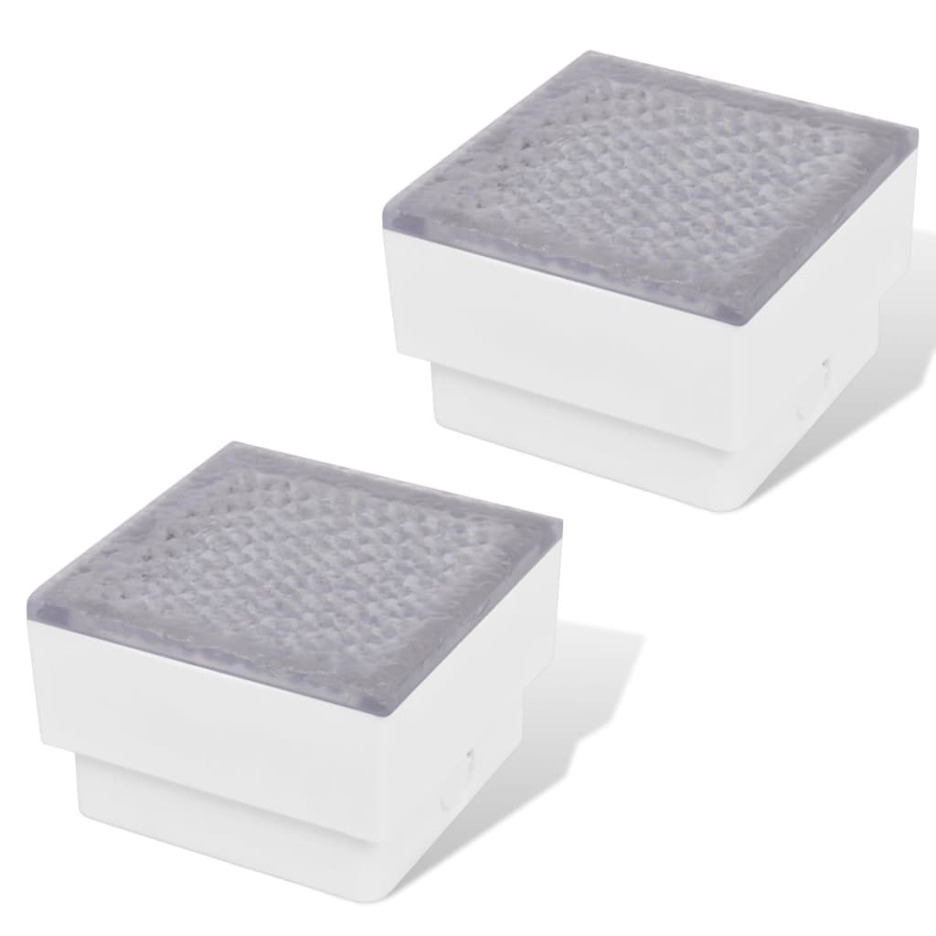 2 x LED indbygget gulvlampe 100 x 100 x 68 mm