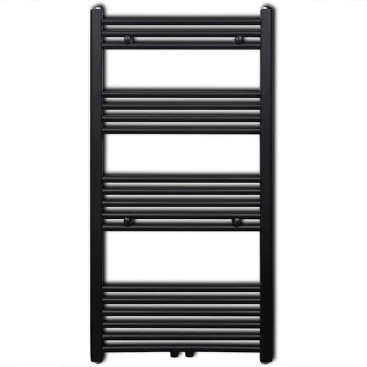 Handtuchheizkörper Warmwasser Gerade Schwarz 600x1160 mm