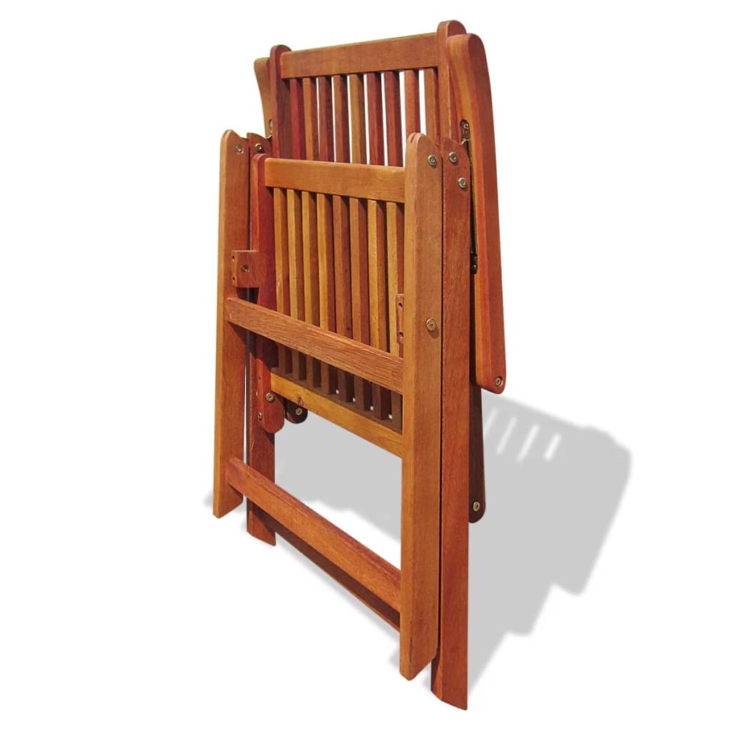 Havestole 2 Stk Sammenfoldelig Acacia Massivt Træ Brun