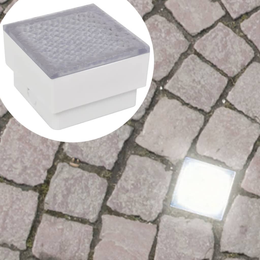 LED indbygningsspots udendørs 6 stk 100x100x68 mm