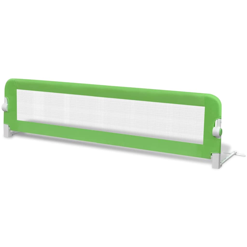 Toddler Bed Guard 2 stk Grøn 150x42 cm