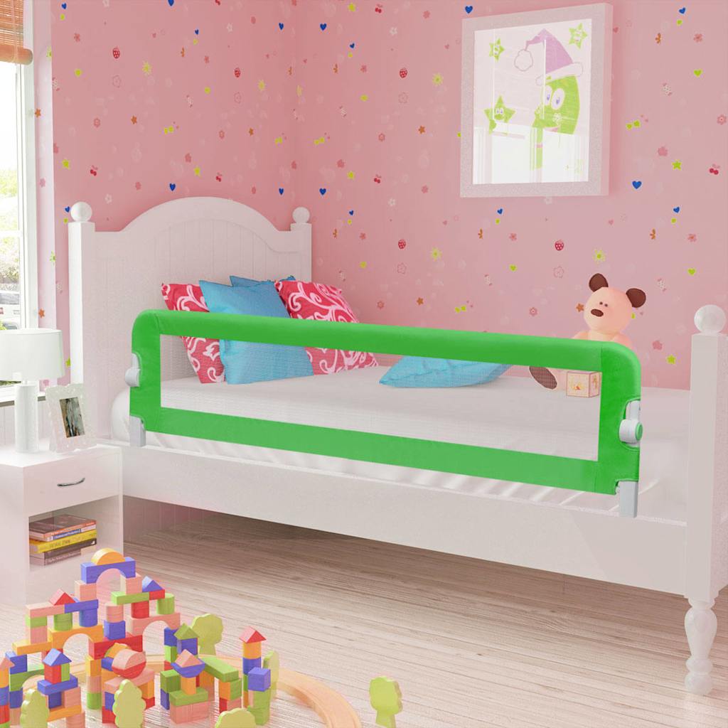 Toddler Bed Guard 2 stk Grøn 150x42 cm