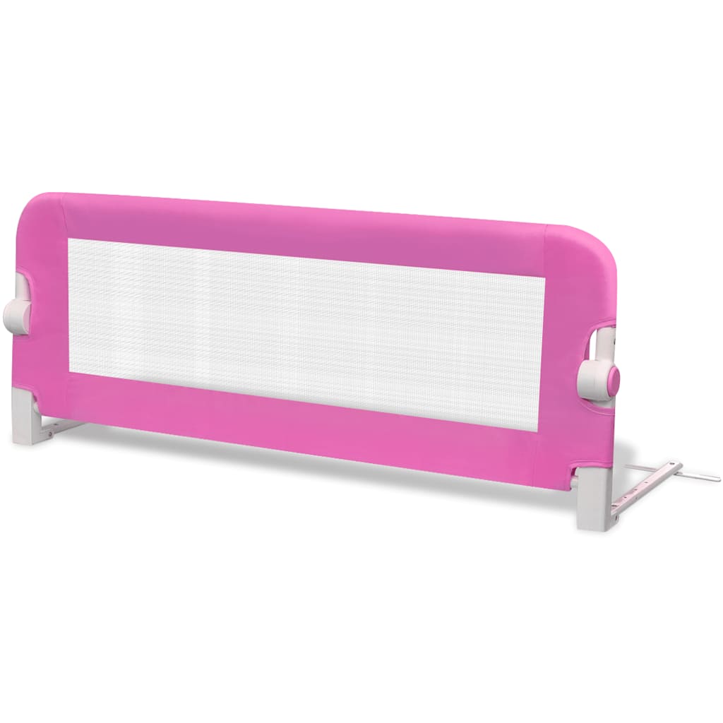 Toddler Bed Guard 2 stk Pink 102x42 cm
