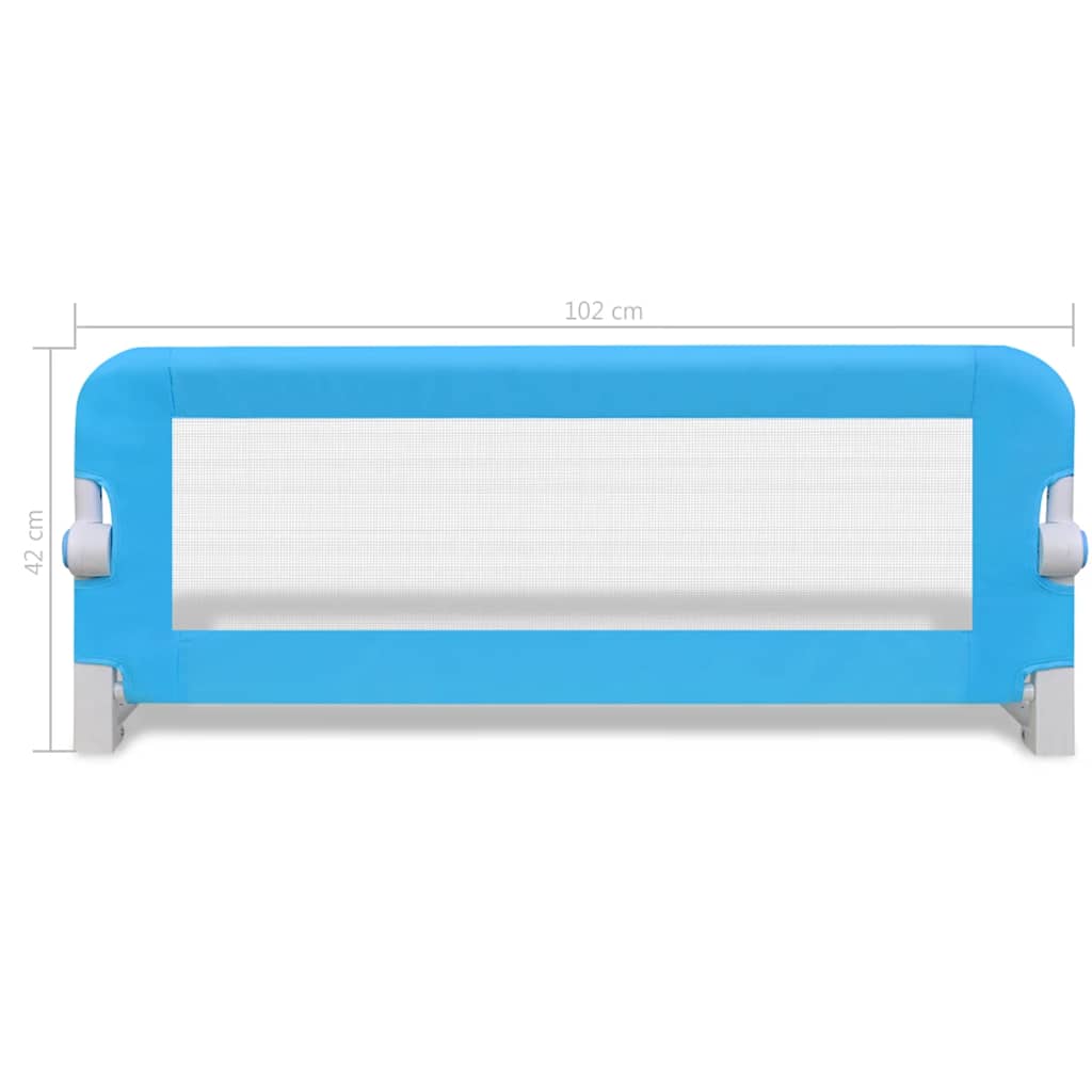 Toddler Bed Guard 2 stk Blå 102x42 cm
