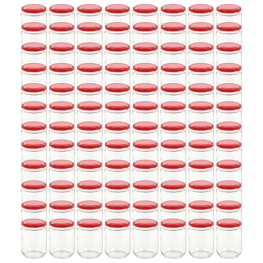 Marmeladengläser mit Rotem Deckel 96 Stk. 230 ml