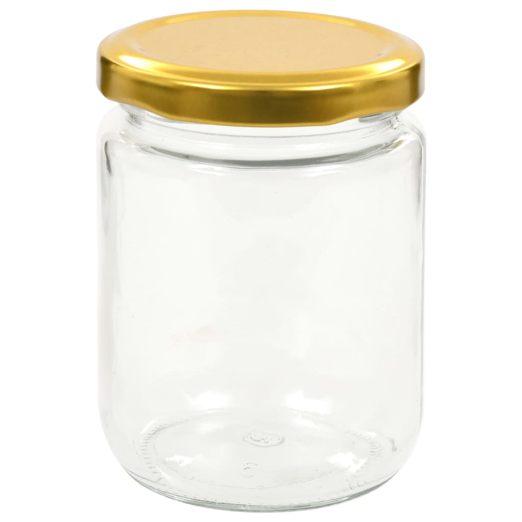 Marmeladengläser mit Goldenem Deckel 96 Stk. 230 ml