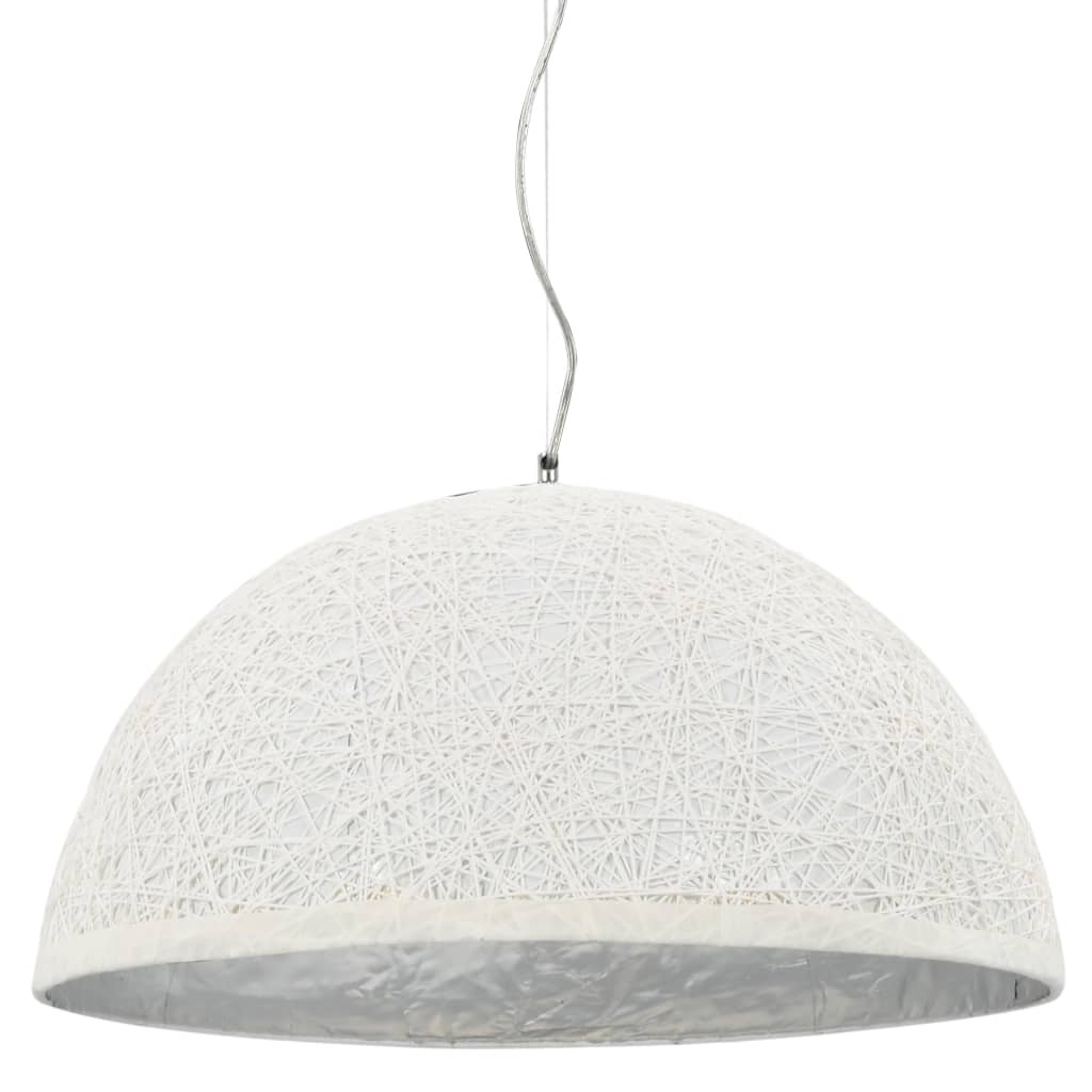 Pendel hvid og sølv Ø50 cm E27