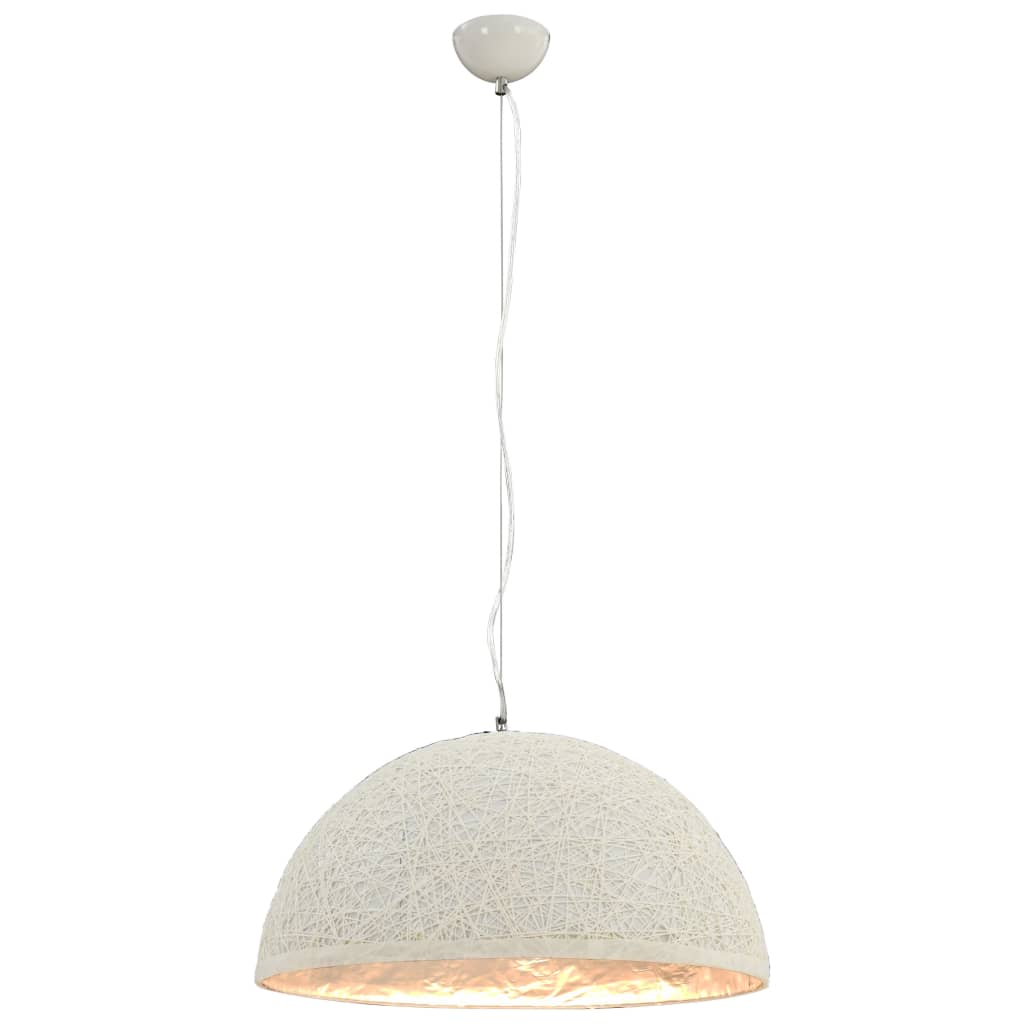Pendel hvid og sølv Ø50 cm E27