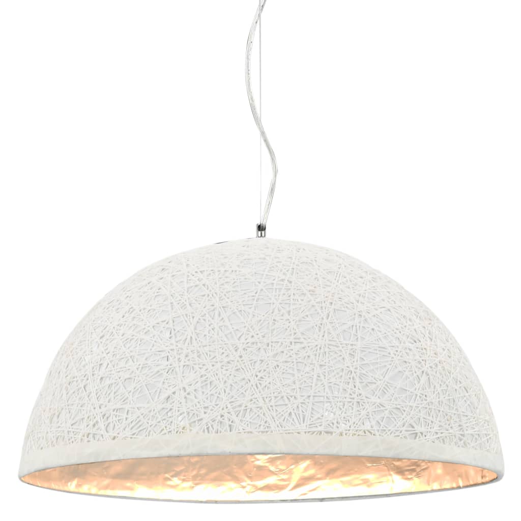 Pendel hvid og sølv Ø50 cm E27