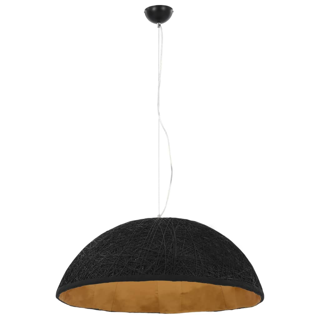 Pendel sort og guld Ø70 cm E27