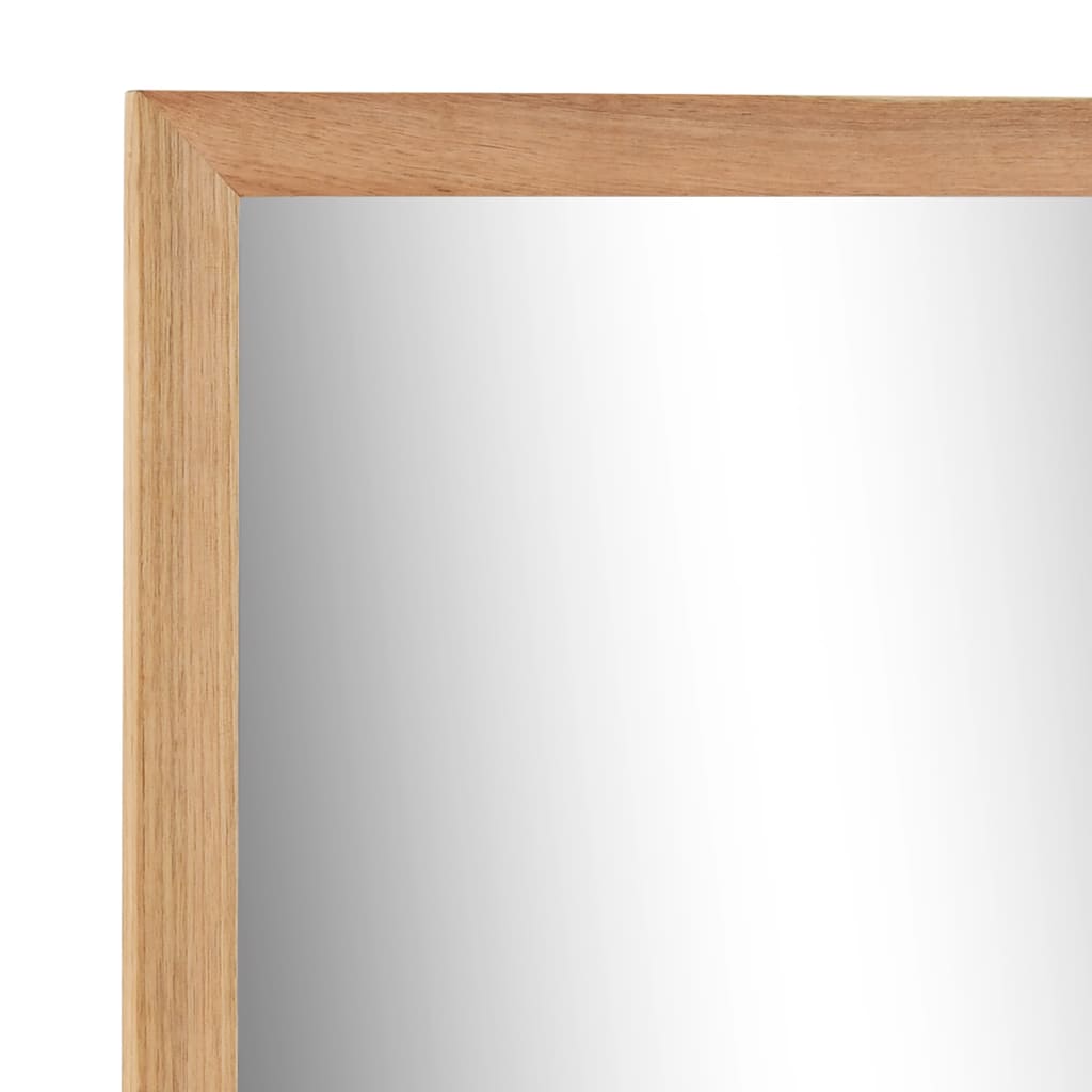 Badezimmerspiegel 60×12×62 cm Walnuss Massivholz