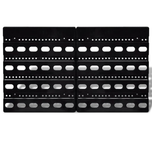 30 teiliges Wandregal Lagerregal Steckregal Blau Rot Werkstatt