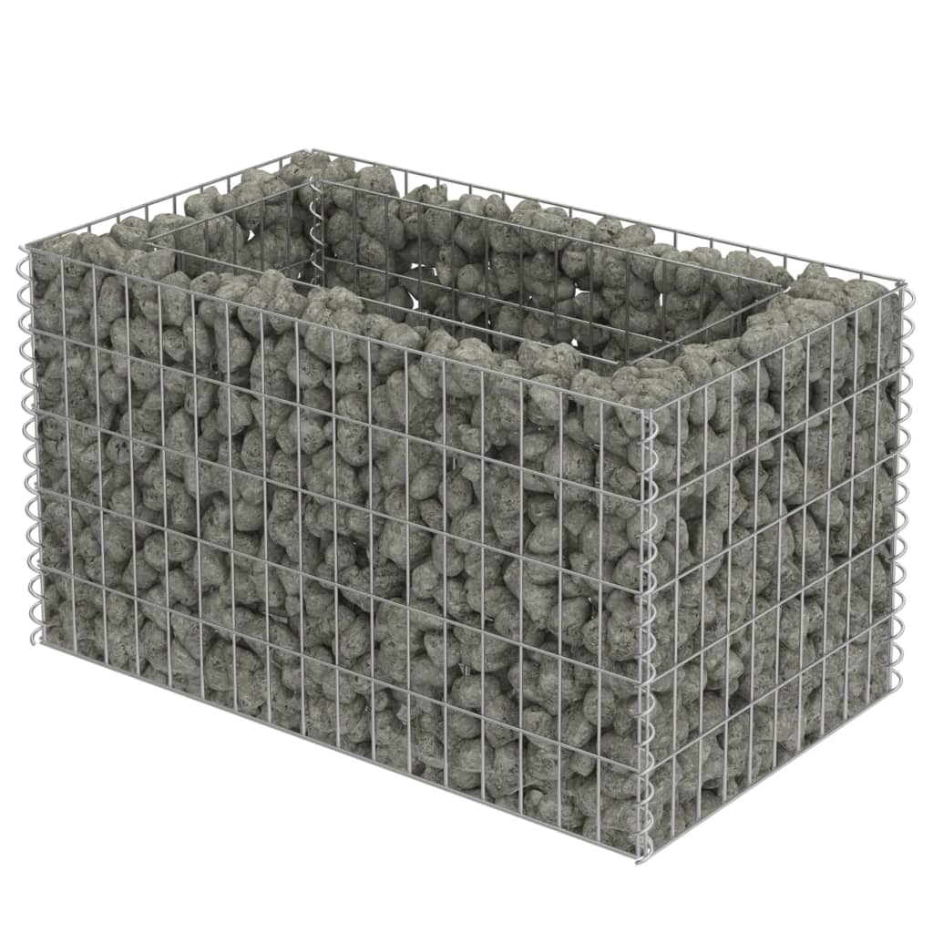 Gabion Højseng Galvaniseret Stål 90×50×50 cm