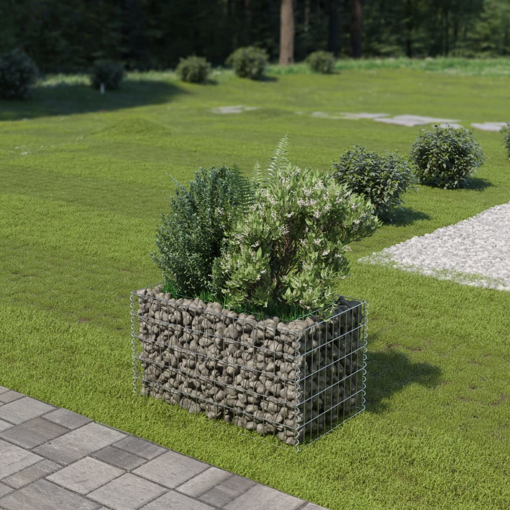 Gabion Højseng Galvaniseret Stål 90×50×50 cm