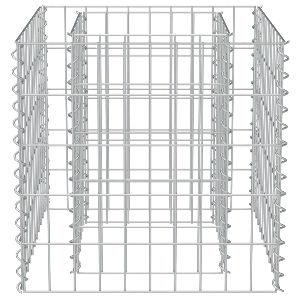 Gabion højbed galvaniseret stål 50×50×50 cm