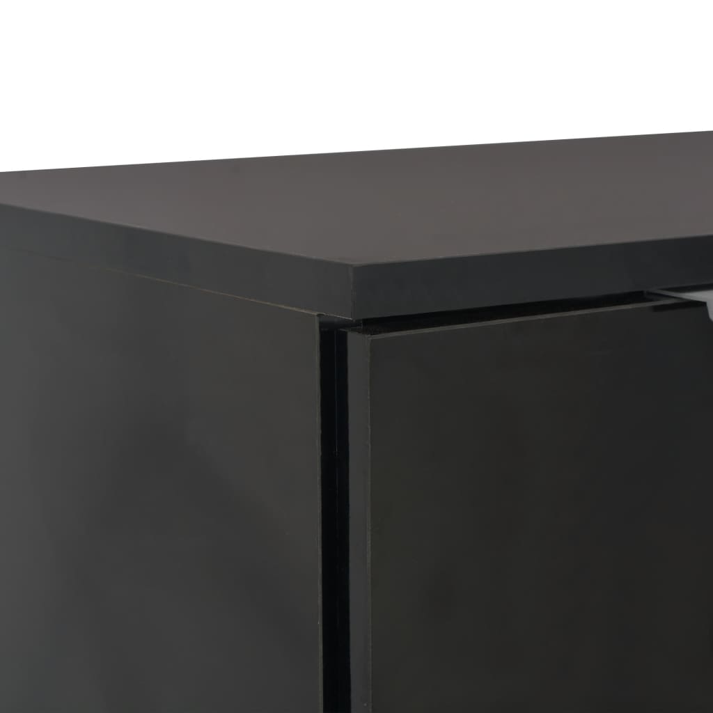 Sideboard Hochglanz-Schwarz 71x35x80 cm Holzwerkstoff