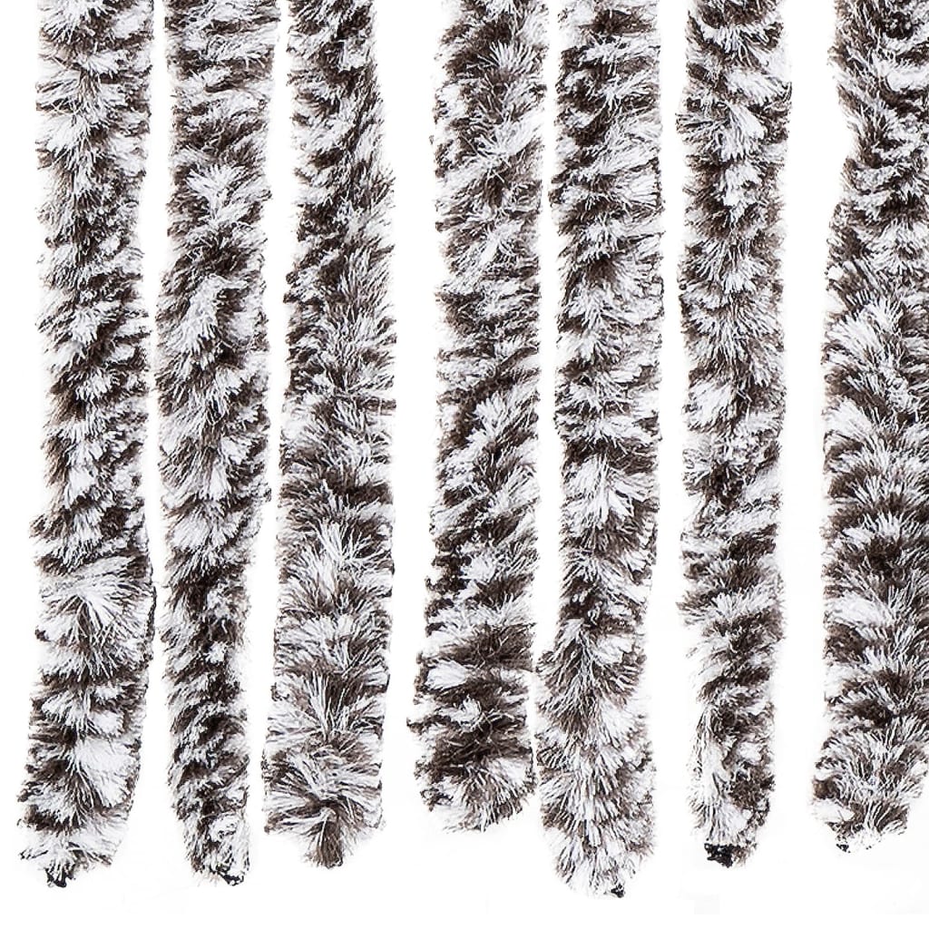 Insektenschutz-Vorhang Braun und Beige 90x220 cm Chenille