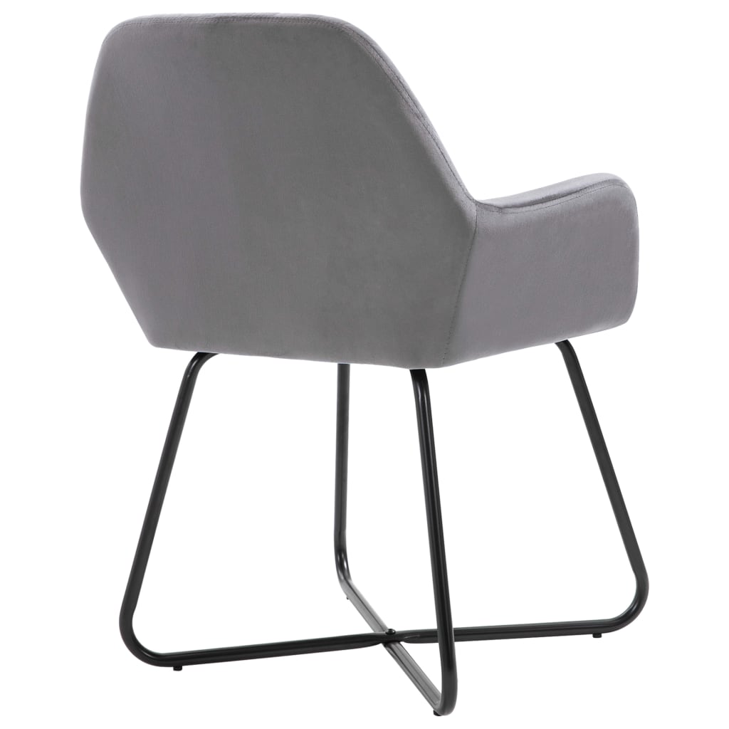 Spisestuestole 2 stk. Grey Velvet