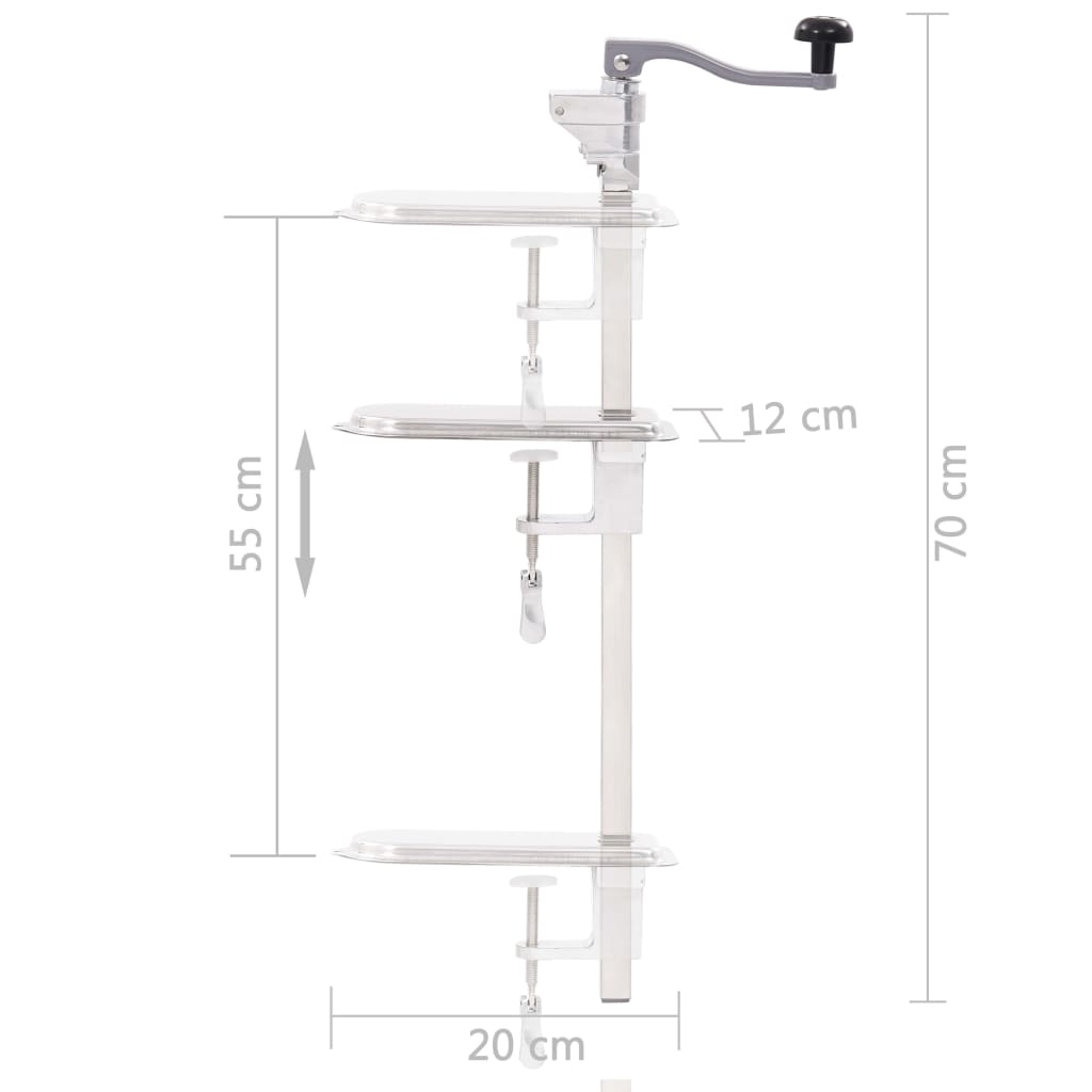 Dåseåbner Sølv 70 cm Aluminium og Rustfrit Stål
