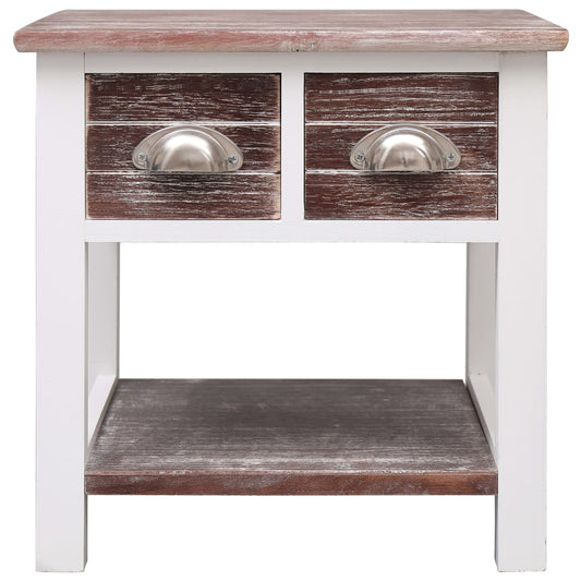 Beistelltisch Braun 40x40x40 cm Paulownia Holz