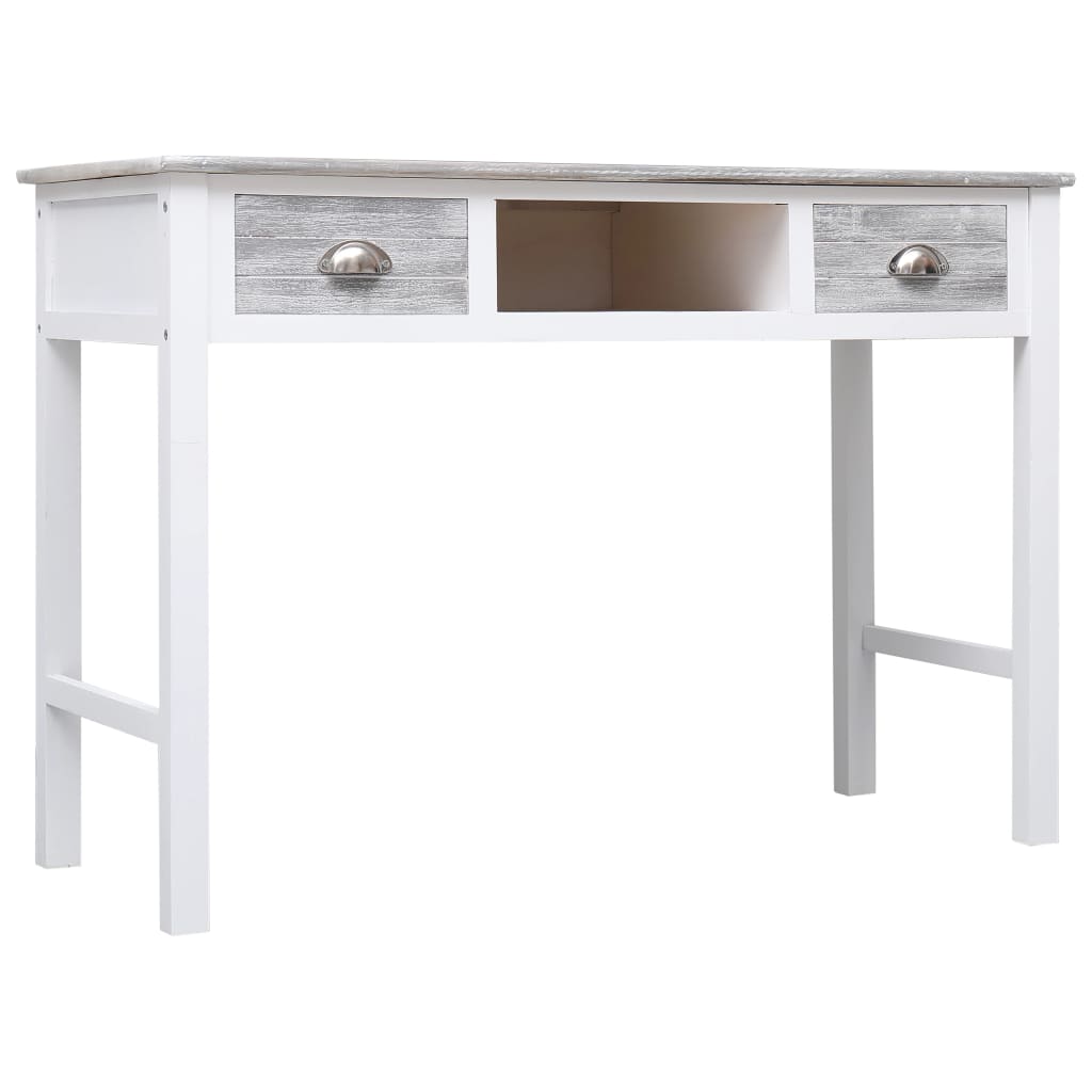 Skrivebord Grå 110×45×76 cm Træ