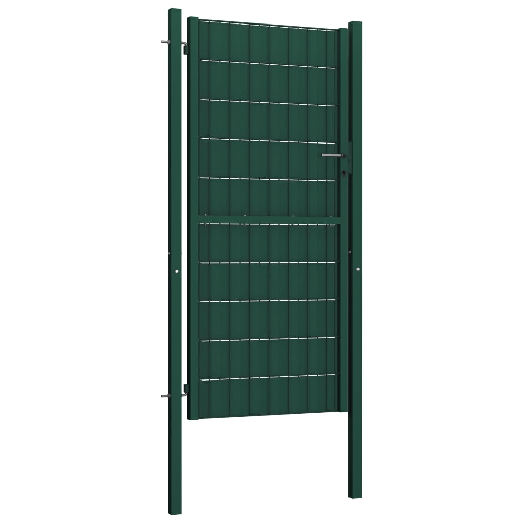 Hegnslåge PVC og Stål 100x124 cm Grøn