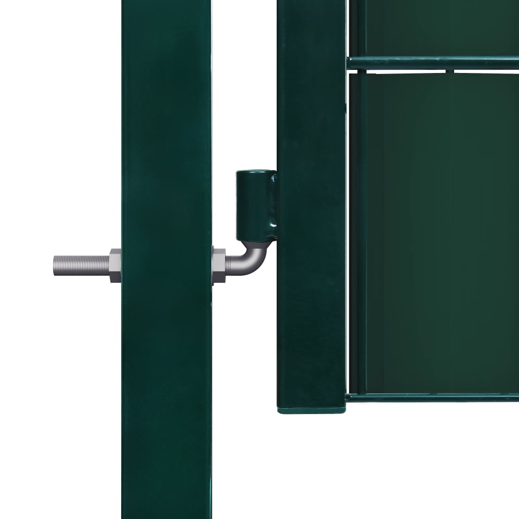 Hegnslåge PVC og Stål 100x124 cm Grøn