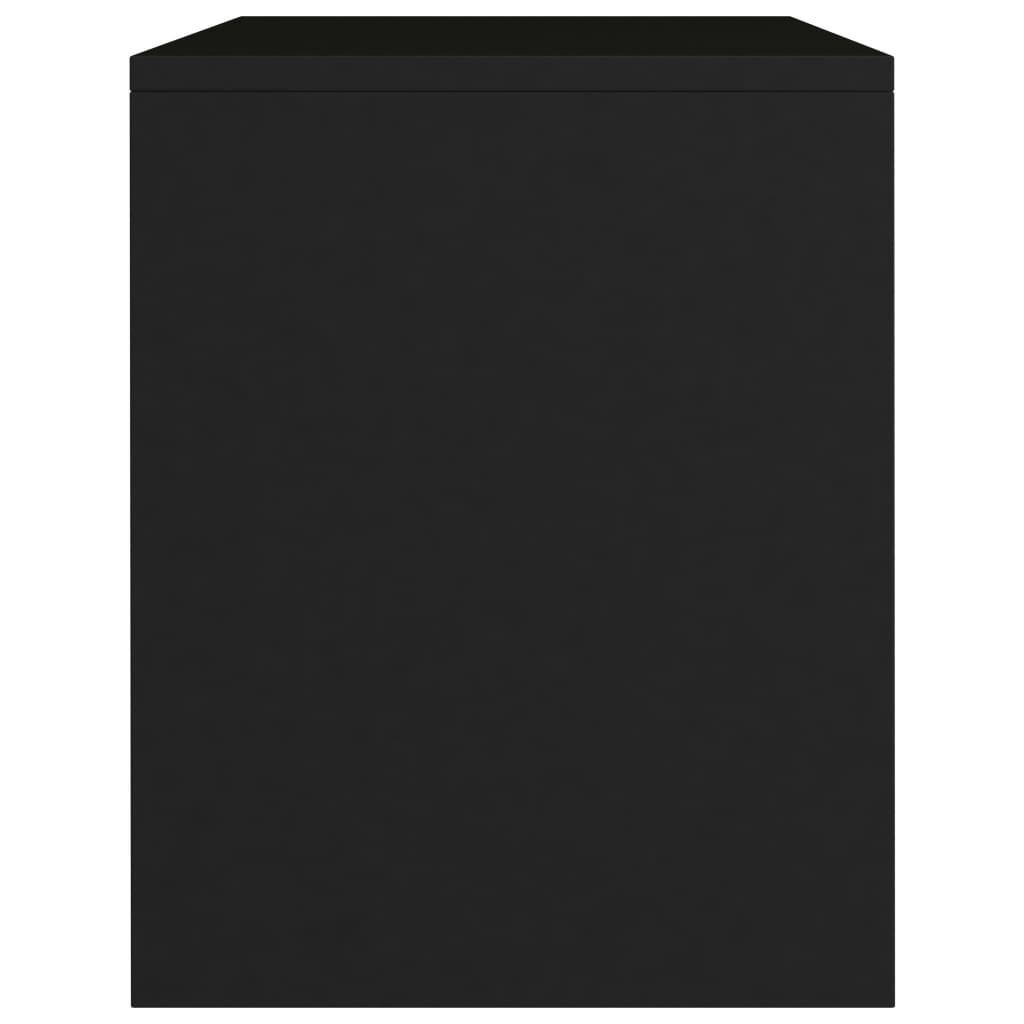 Sengeborde 2 stk Sort 40x30x40 cm træmateriale