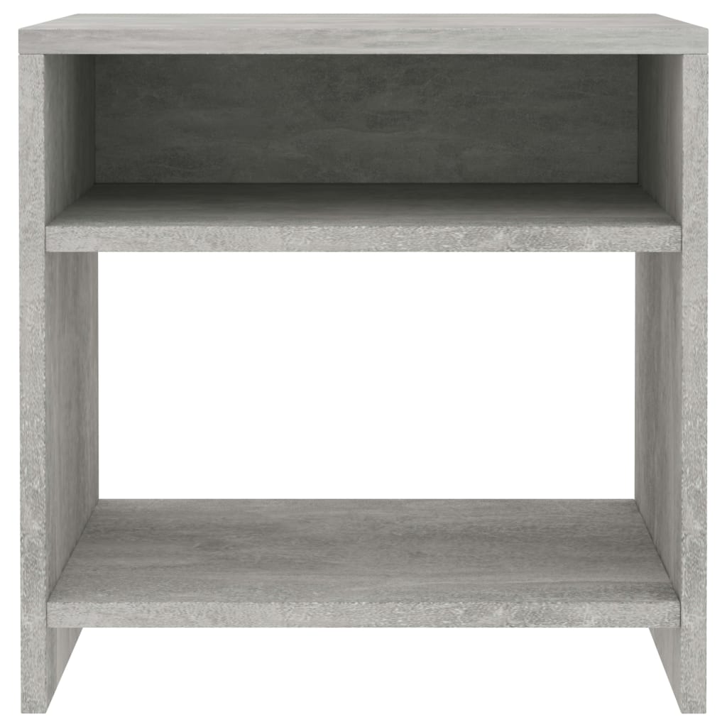 Sengebord betongrå 40x30x40 cm træmateriale