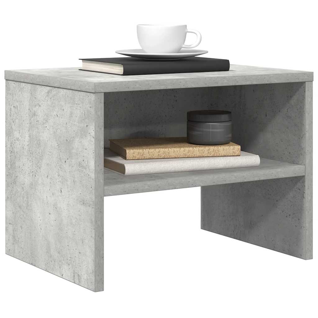 Nachttisch Betongrau 40x30x30 cm Holzwerkstoff