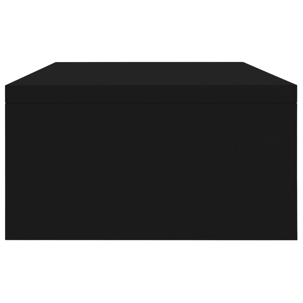 Monitorstativ Sort 42x24x13 cm Træmateriale